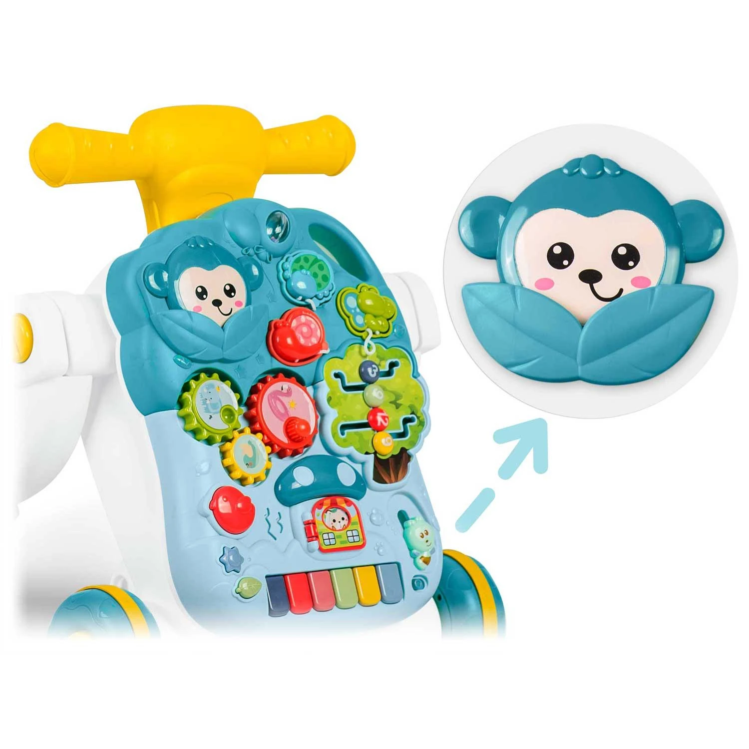 Ricokids 4 viename edukacinis stalas žalias 781500