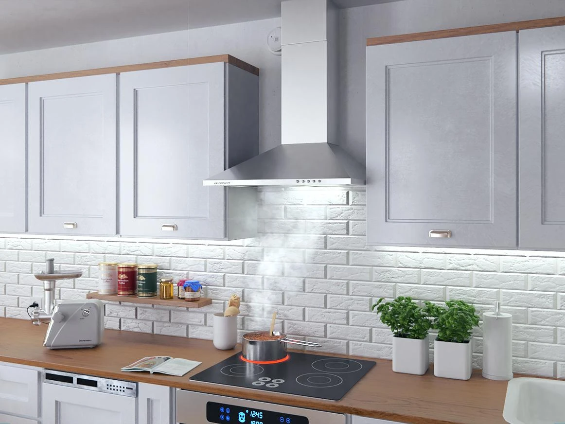Berdsen BT-213 INOX 60 cm virtuvinis kominys gartraukis