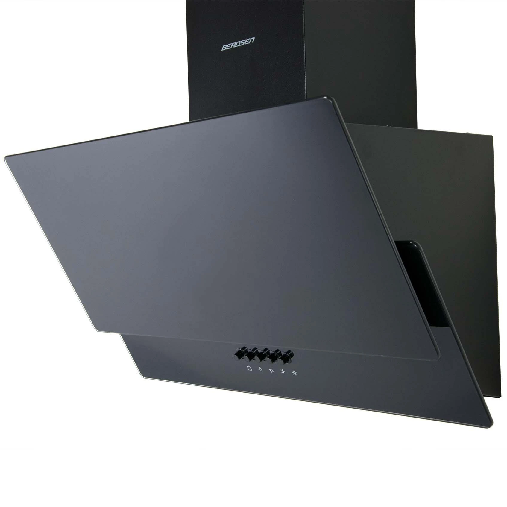 Juodas virtuvinis gartraukis Berdsen BT-211, 60 cm