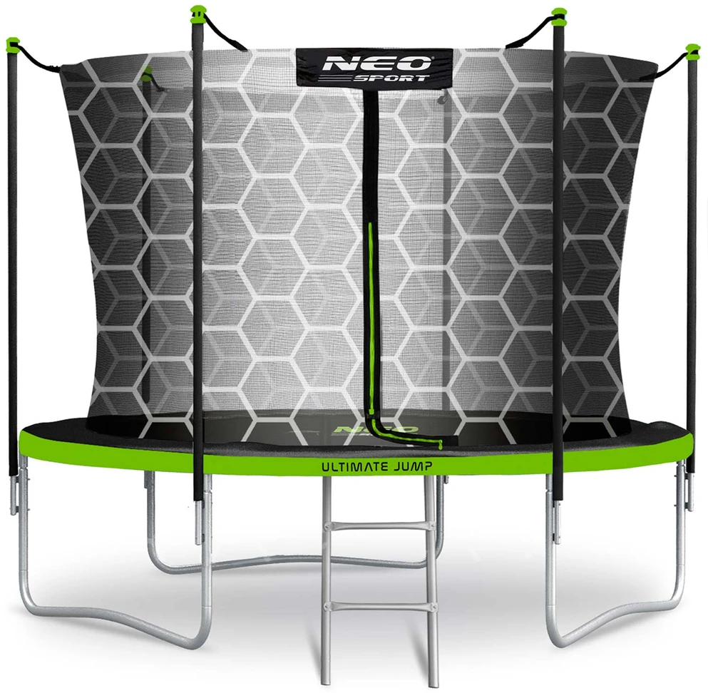 Neo-Sport Batutas su apsauginiu tinklu Neosport, žalias