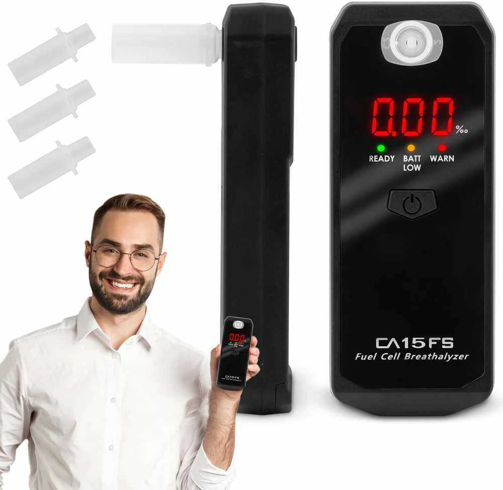CA 15FS elektrocheminis alkotesteris + kandikliai