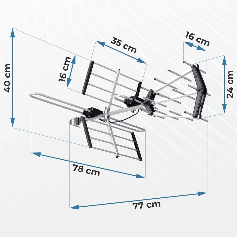 Berdsen BD-950 išorinė kryptinė ultra HD 4K TV antena