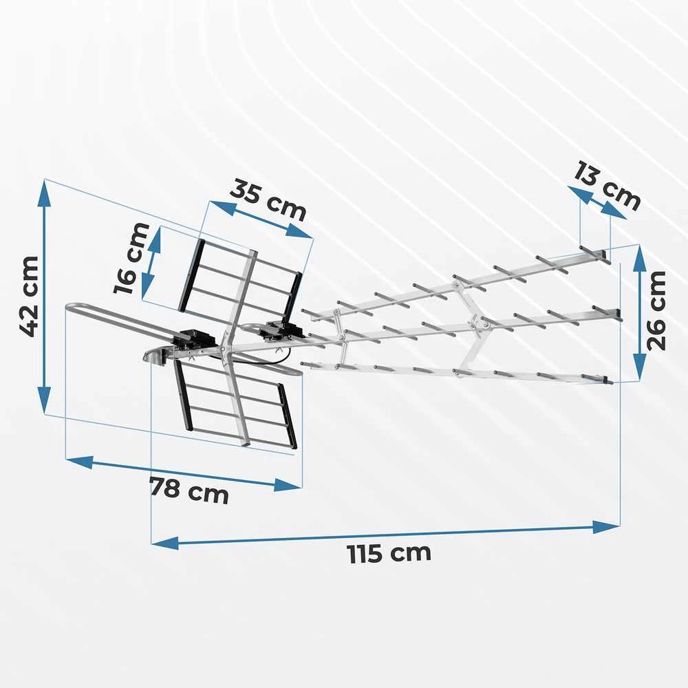 Berdsen BD-952 išorinė kryptinė ultra HD 4K TV antena