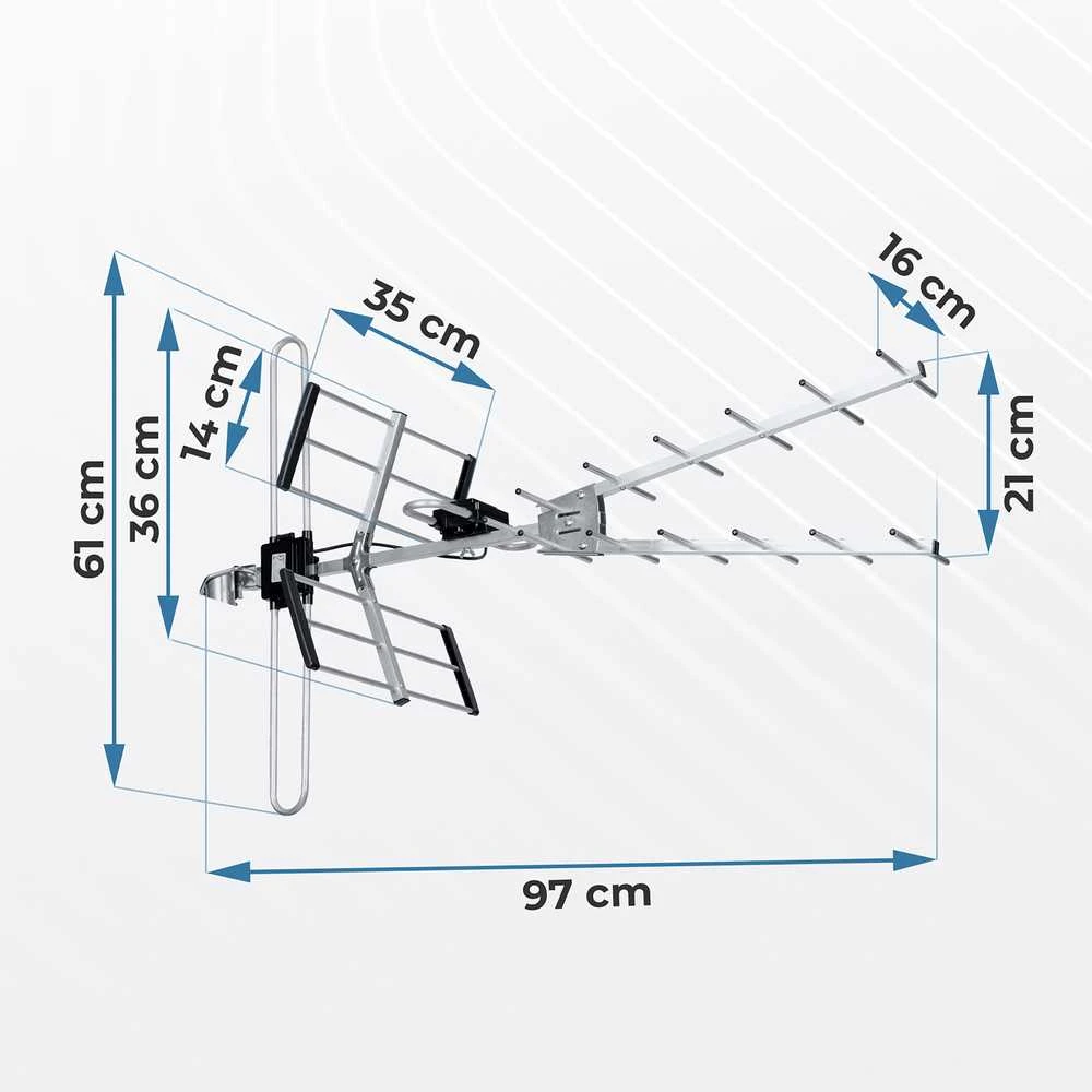 Global Berdsen BD-954 kryptinė lauko televizijos antena ultra HD 4K