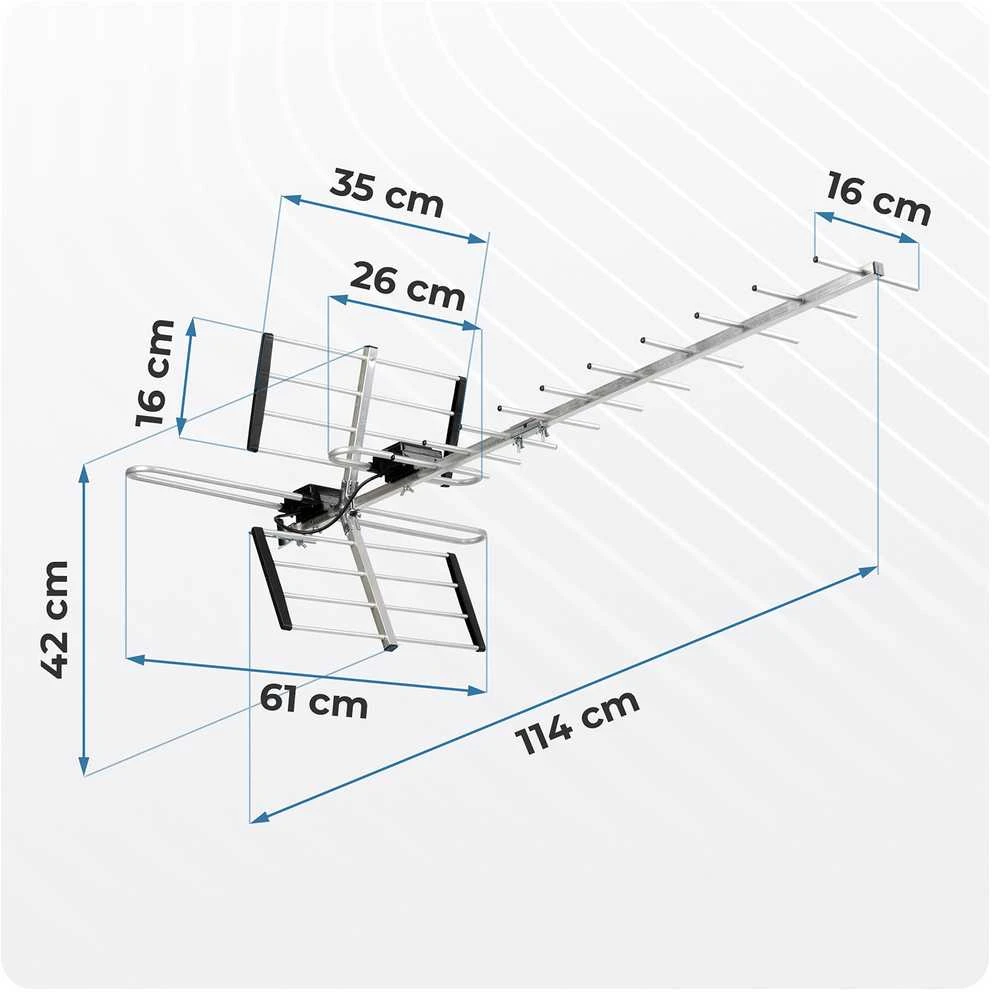 Išorinė kryptinė ultra HD 4K TV antena Berdsen BD-951