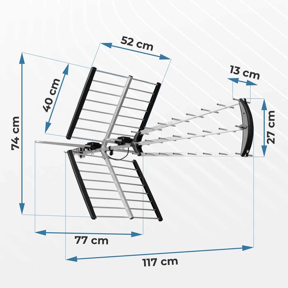 Berdsen BD-953 kryptinė lauko televizijos antena ultra HD 4K