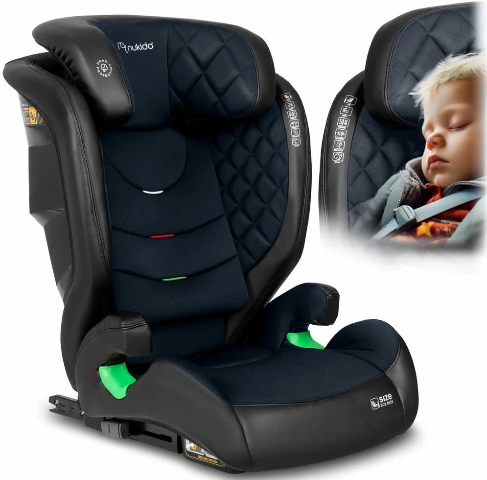 Nukido Louis kėdutė su dygsniuotu atlošu ir ISOFIX jungtimis