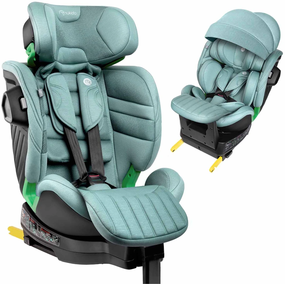 Automobilinė kėdutė oborotowy su nogą Nukido Shelly 0-12 lat I-Size ISOFIX