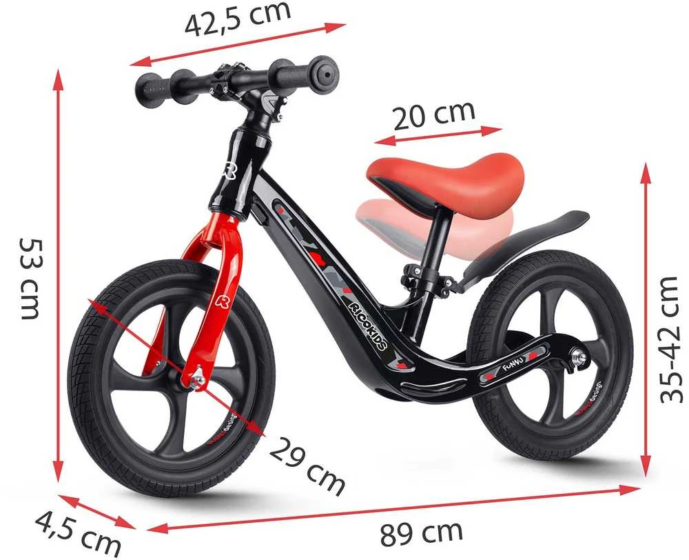 Ricokids FUNNU vaikiškas balansinis dviratukas