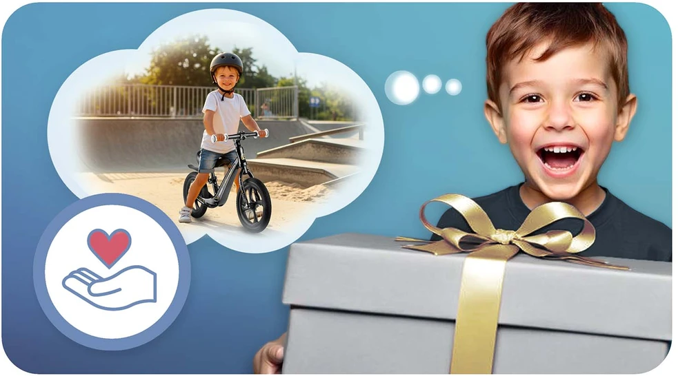 Ricokids FUNNU vaikiškas balansinis dviratukas