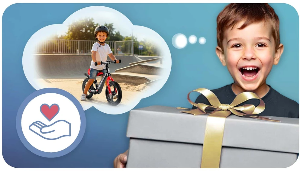 Ricokids FUNNU vaikiškas balansinis dviratukas