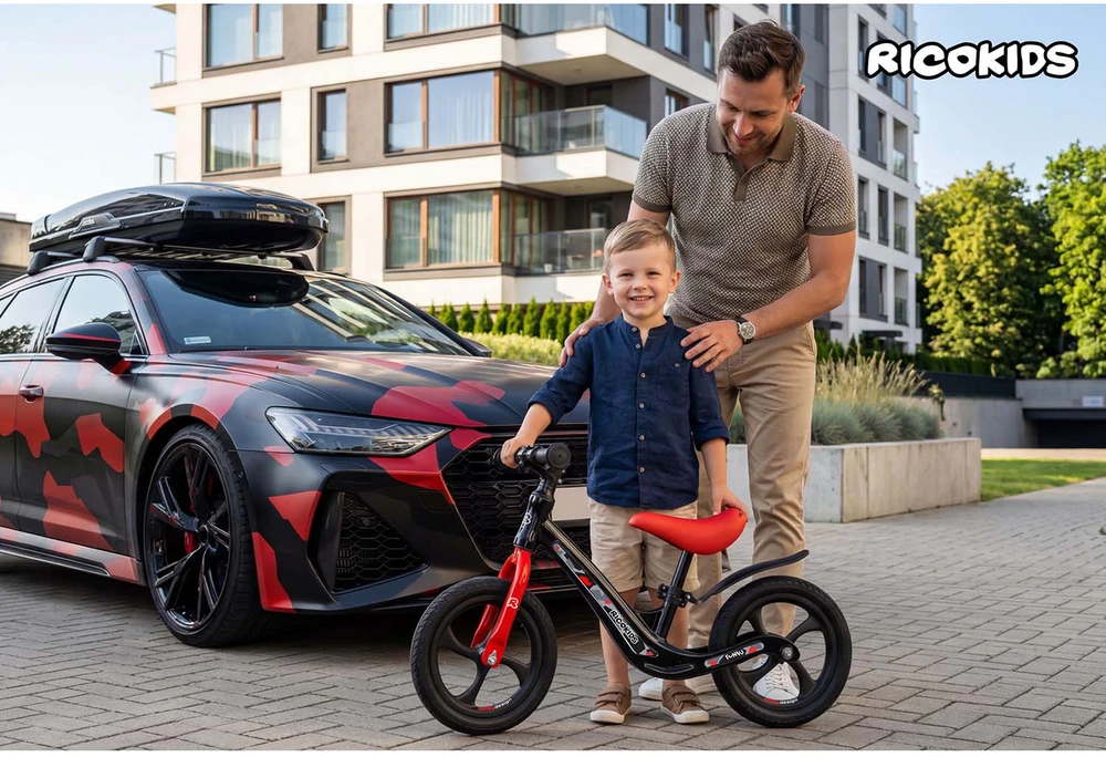 Ricokids FUNNU vaikiškas balansinis dviratukas