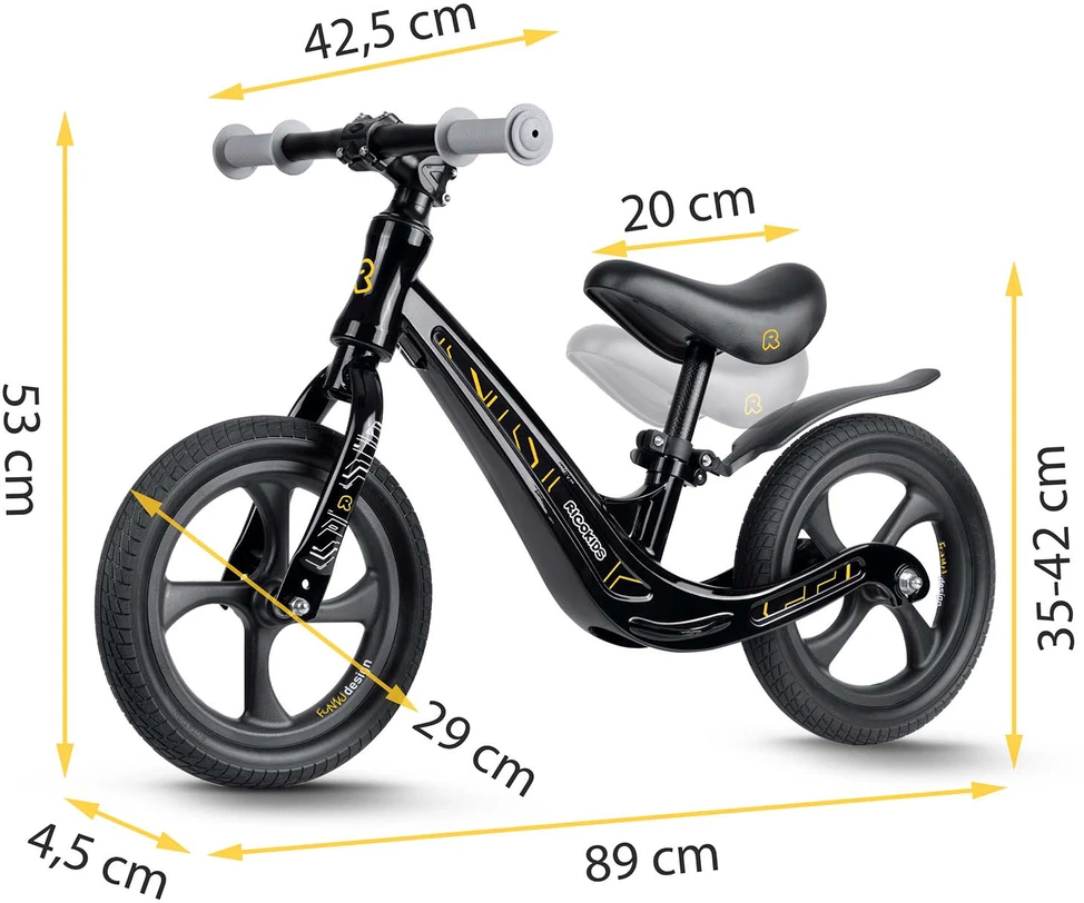 Ricokids FUNNU vaikiškas balansinis dviratukas