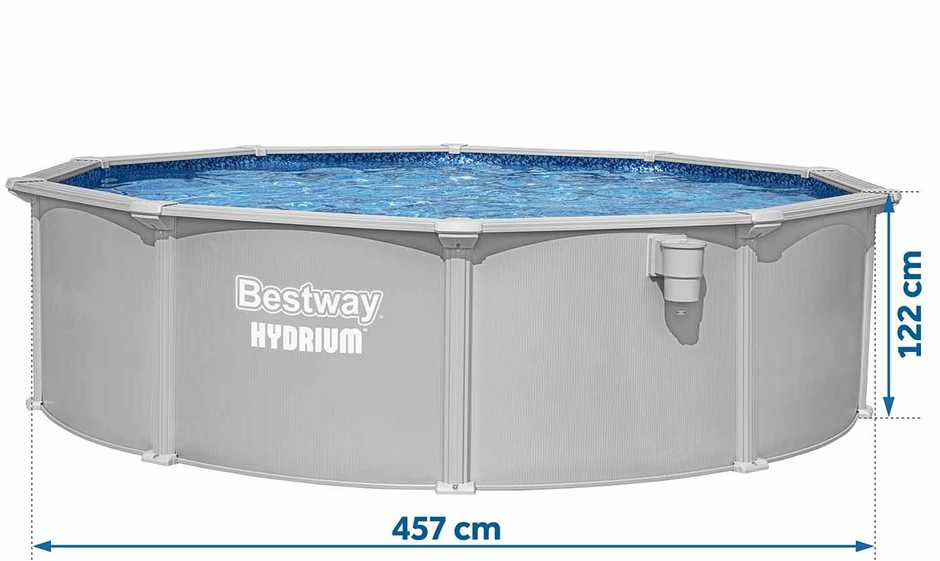 Bestway Baseinas sodo skydelis visus metus 457 x 122 cm 13w1 Priedai 56384