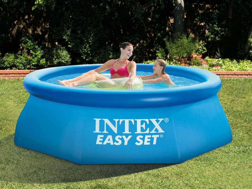 Sodo išplėtimo baseinas 244 x 76 cm 2 viename INTEX 28110