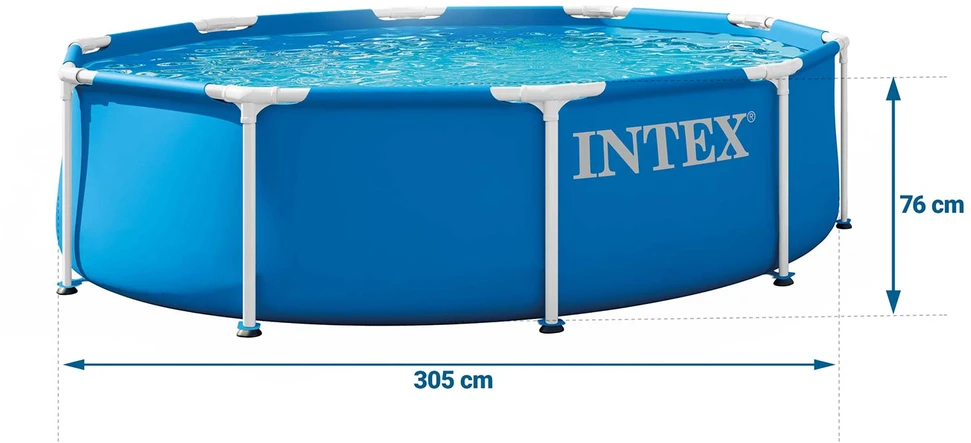 INTEX 28202ND lauko baseinas su rėmu 305 x 76 cm 9in1