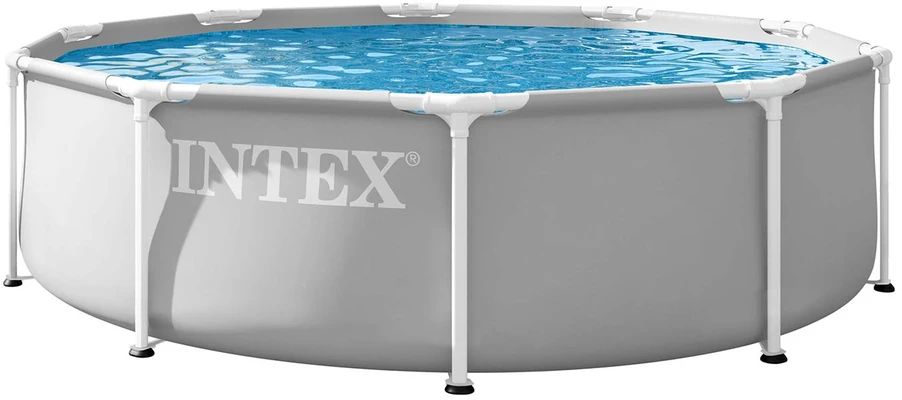 Sodo karkasinis baseinas apvalus 305×76 cm, pilkas, INTEX 26700ND