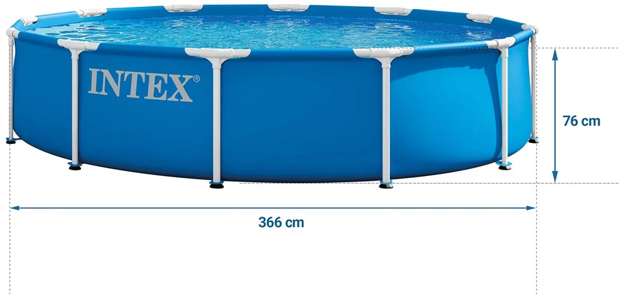 Karkasinis sodo baseinas apvalus 366×76 cm, INTEX 28210ND