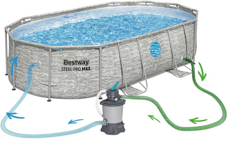Baseinas Bestway Power Steel Swim Vista 56946