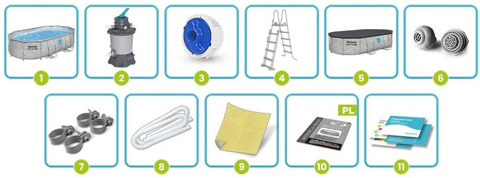 Baseinas Bestway Power Steel Swim Vista 56946