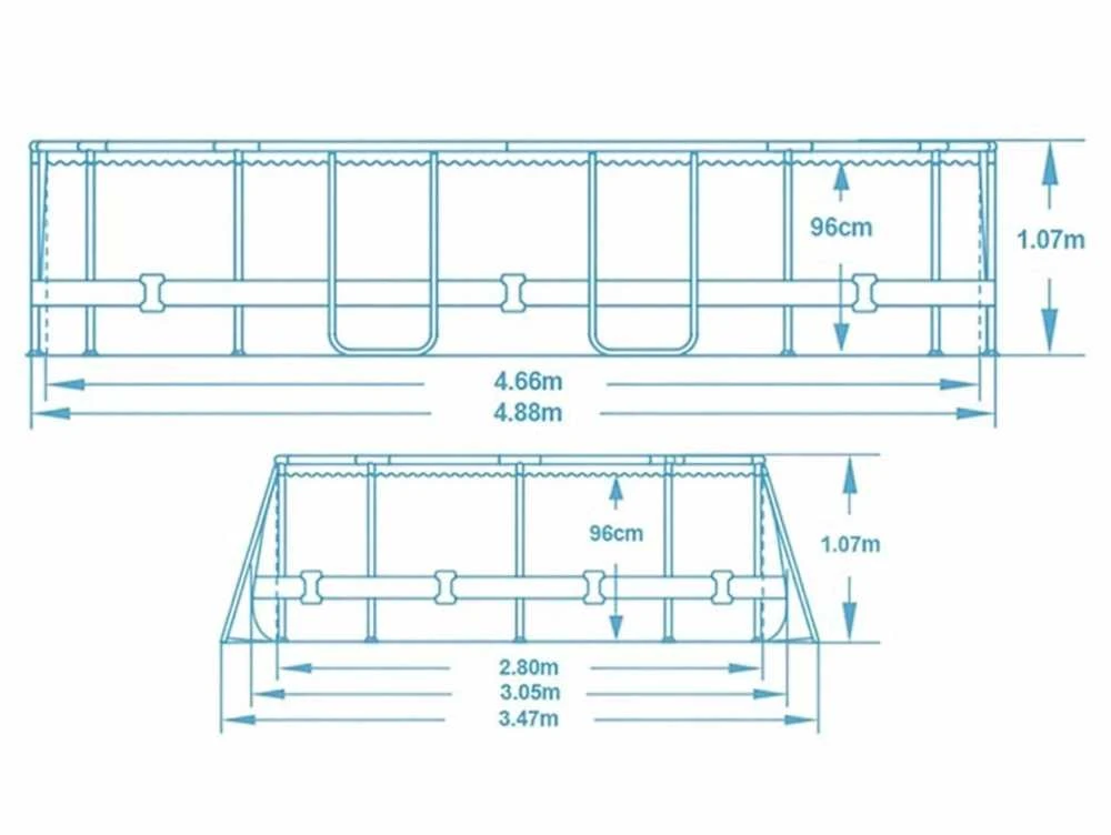 Baseinas Bestway Power Steel Swim Vista 56946