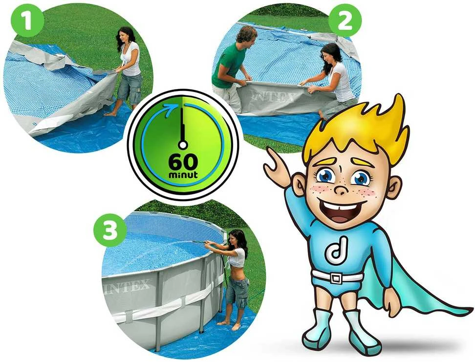 INTEX karkasinis baseinas PRISM FRAME POOL 26732NP 549x122cm