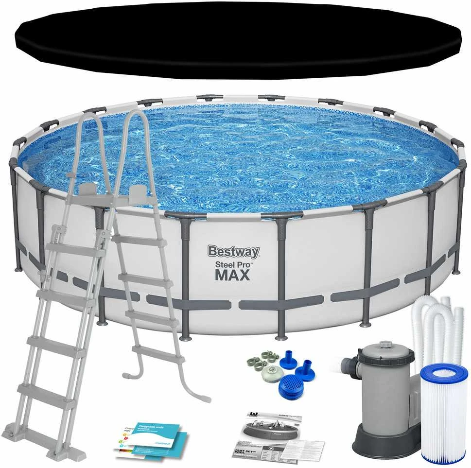 Bestway Karkasinis baseinas SteelPRO 549x132 cm, apvalus