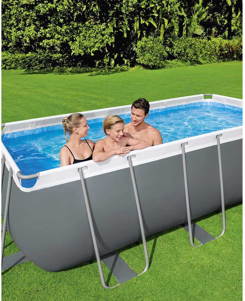 Stovas prie baseino 412 cm x 201 cm x 122 cm POWER STEEL BESTWAY