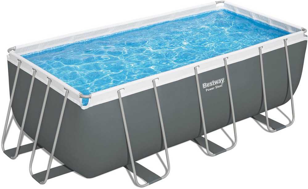 Stovas prie baseino 412 cm x 201 cm x 122 cm POWER STEEL BESTWAY