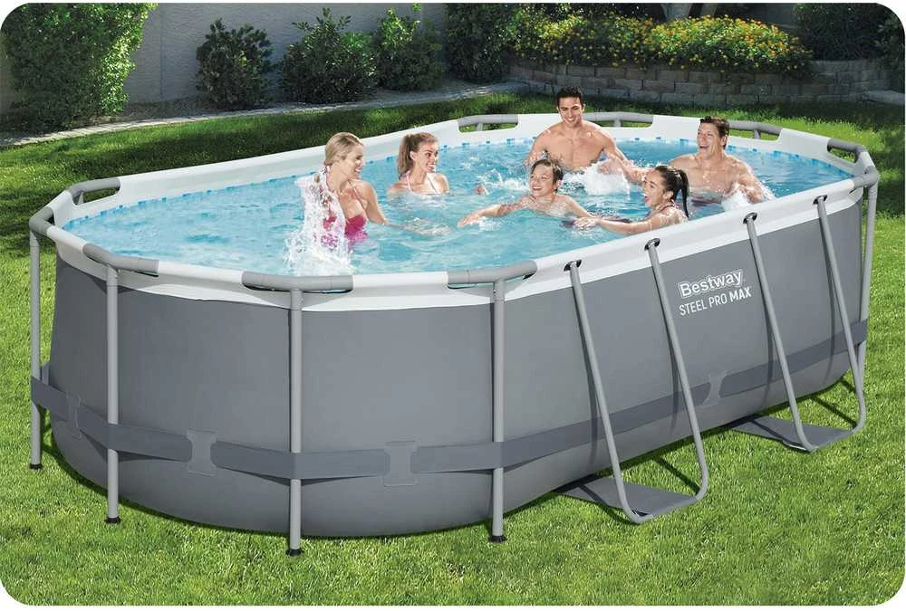 Karkasinis baseinas 427x250x100cm Bestway 8in1 56620