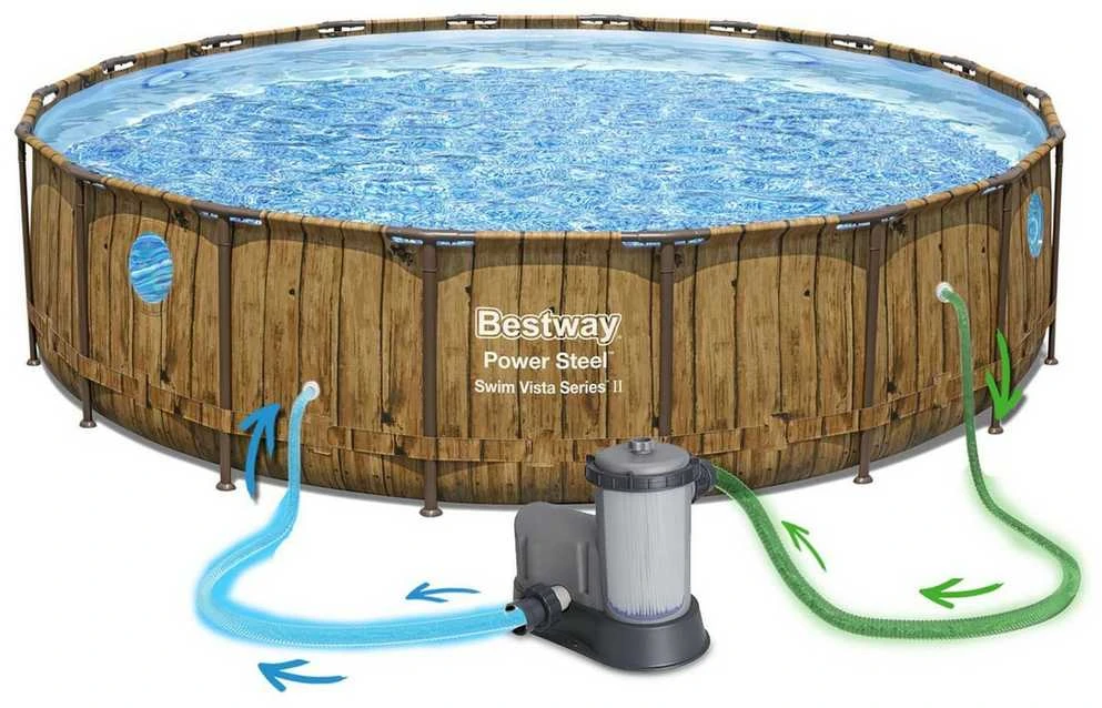 Bestway Stovas baseinui 488 cm x 122 cm, Power Steel Swim VISTA serijos BES