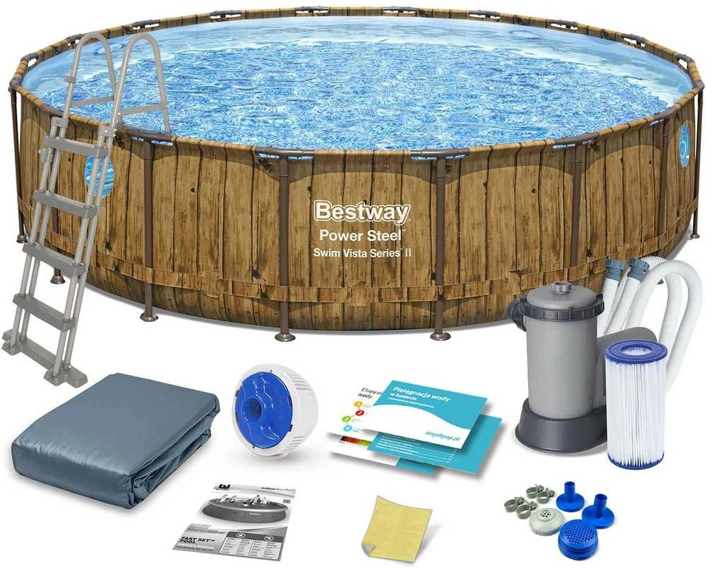 Bestway Stovas baseinui 488 cm x 122 cm, Power Steel Swim VISTA serijos BES