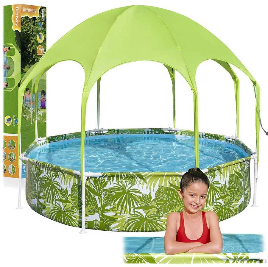 Sodo baseinas vaikams Bestway, 244 x 51 cm, žalias