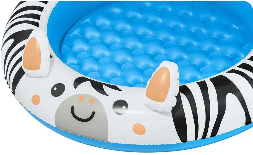 Bestway Bestway 52559 Pripučiamas baseinas su stogu ir pumpuojamu dugnu Zebra 97cm x 66cm