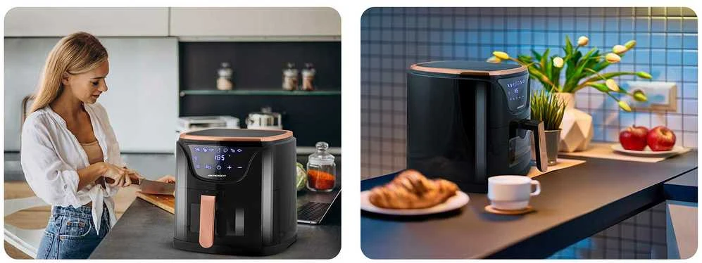 Berdsen Bealiejė oro gruzdintuvė Air Fryer BD-652 juodos ir aukso spalvų