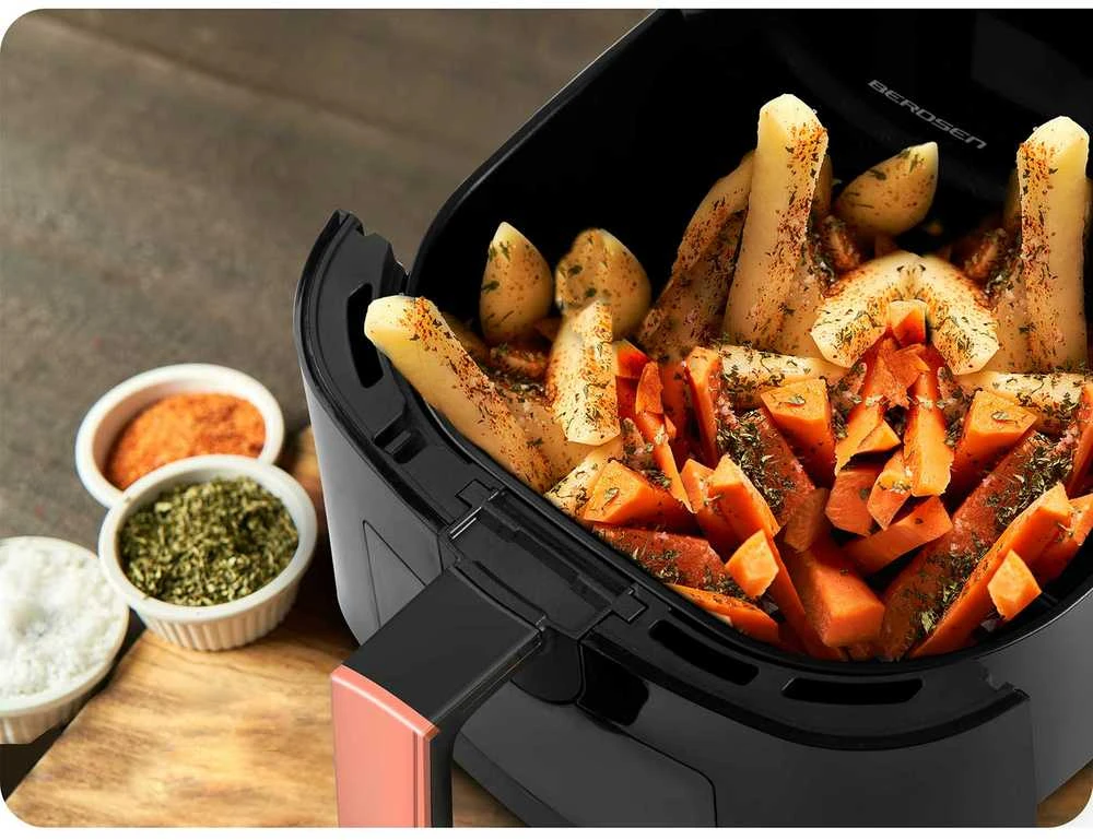Berdsen Bealiejė oro gruzdintuvė Air Fryer BD-652 juodos ir aukso spalvų