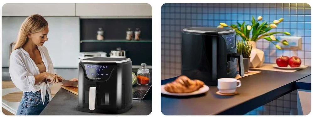 Berdsen Bealiejė gruzdintuvė Air Fryer 5 l BD-652 juodos ir sidabrinės spalvos