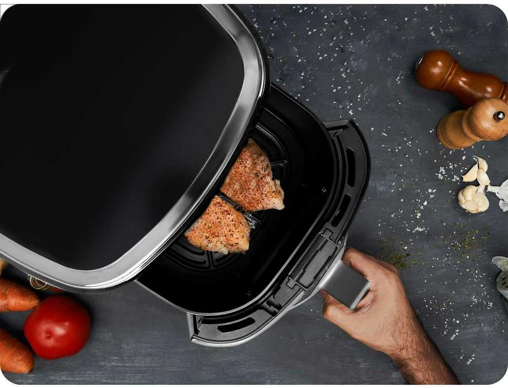 Berdsen Bealiejė gruzdintuvė Air Fryer 5 l BD-652 juodos ir sidabrinės spalvos