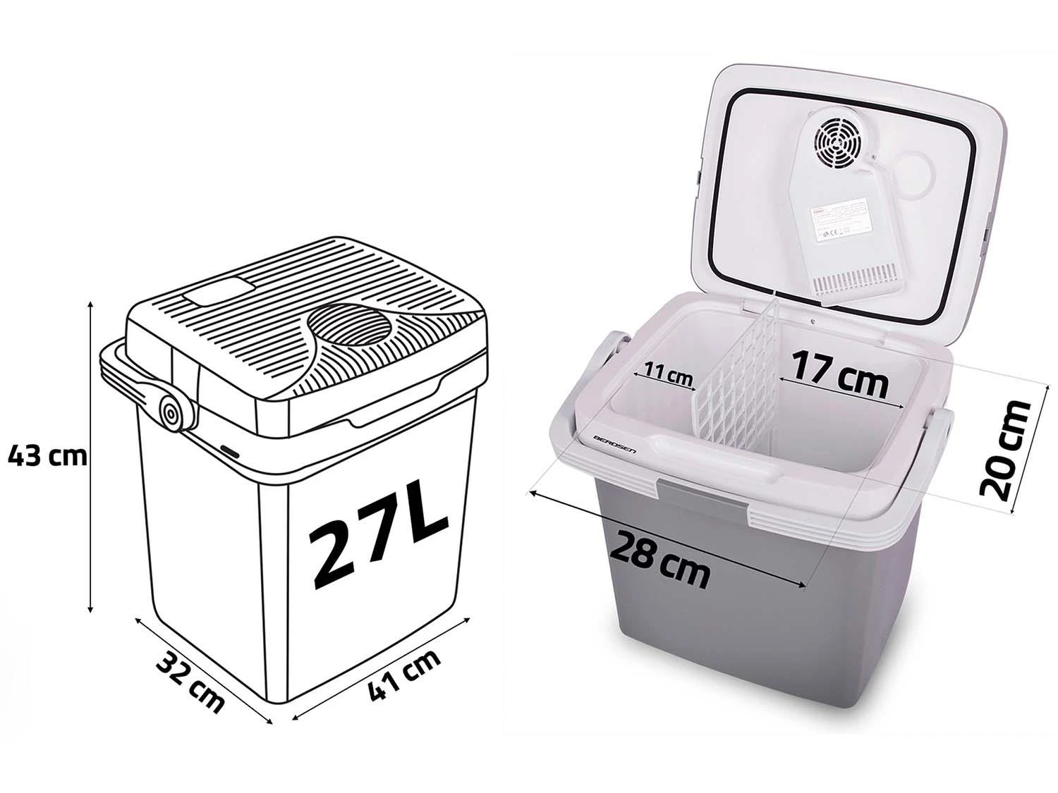 Turistinis šaldytuvas Berdsen Icemax 26 l su ECO režimu