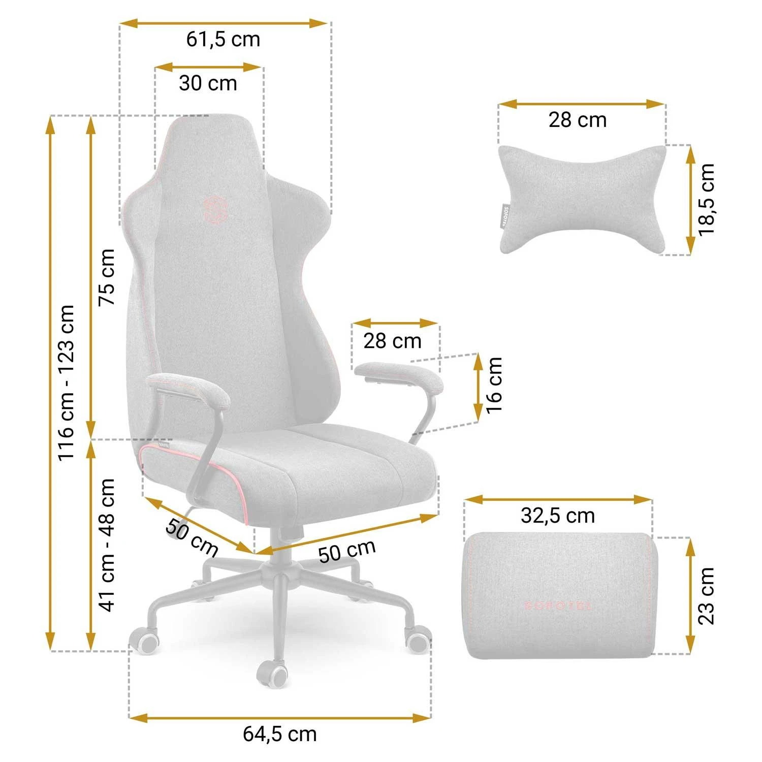 Sofotel Biuro kėdė, ergonomiškas dizainas, reguliuojamas aukštis, su juosmens atrama, patogi stalo kėdė, vadovų kėdė