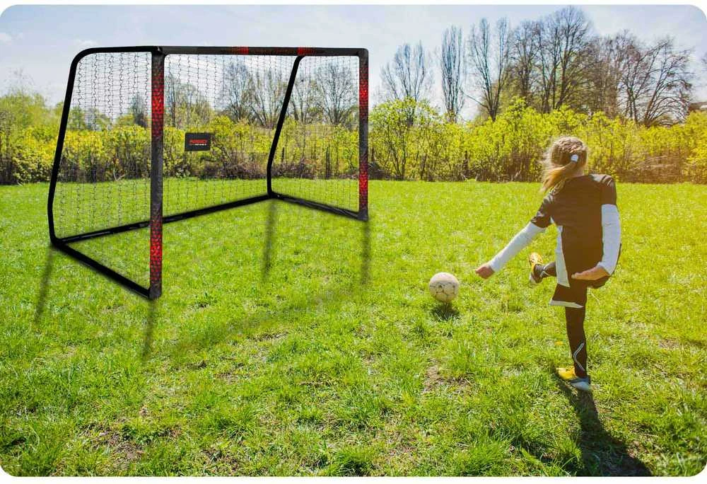 Neo-Sport Futbolo vartai 300 x 200 x 120 cm NS-473 juoda-raudona