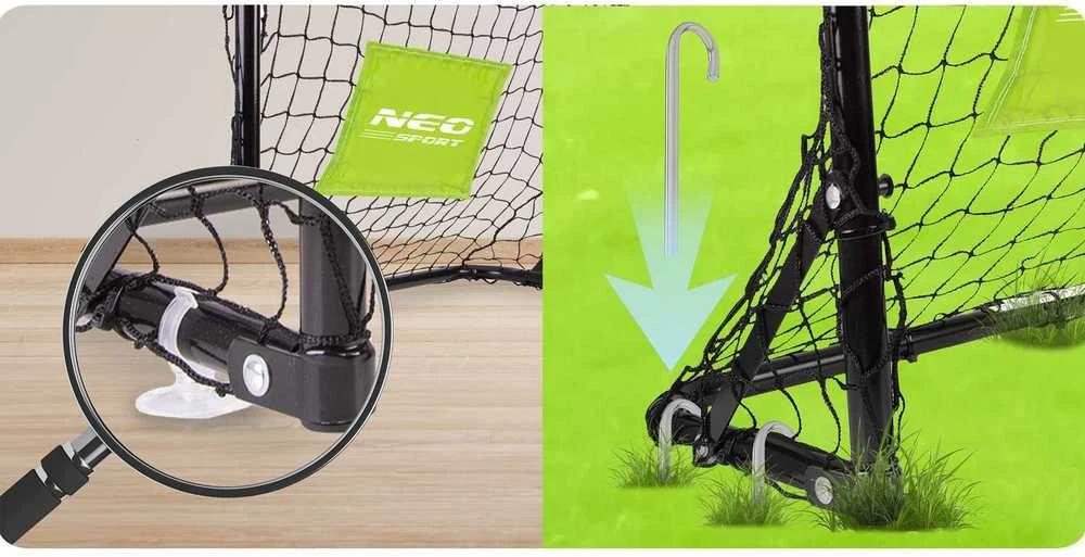 Neo-Sport SPORT Futbolo vartai – 2 rinkinys – 60 x 45 x 25 cm NS-461