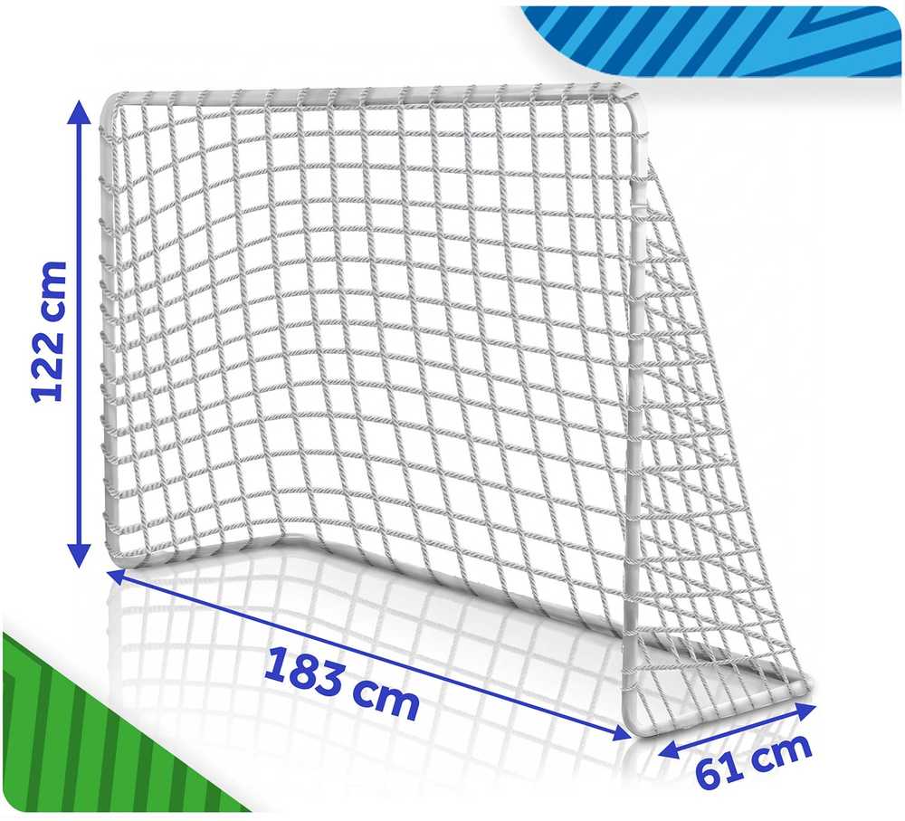 Neo-Sport Nešiojama futbolo vartų treniruočių sistema, 2 vnt., 183 x 122 x 61 cm, NS-485