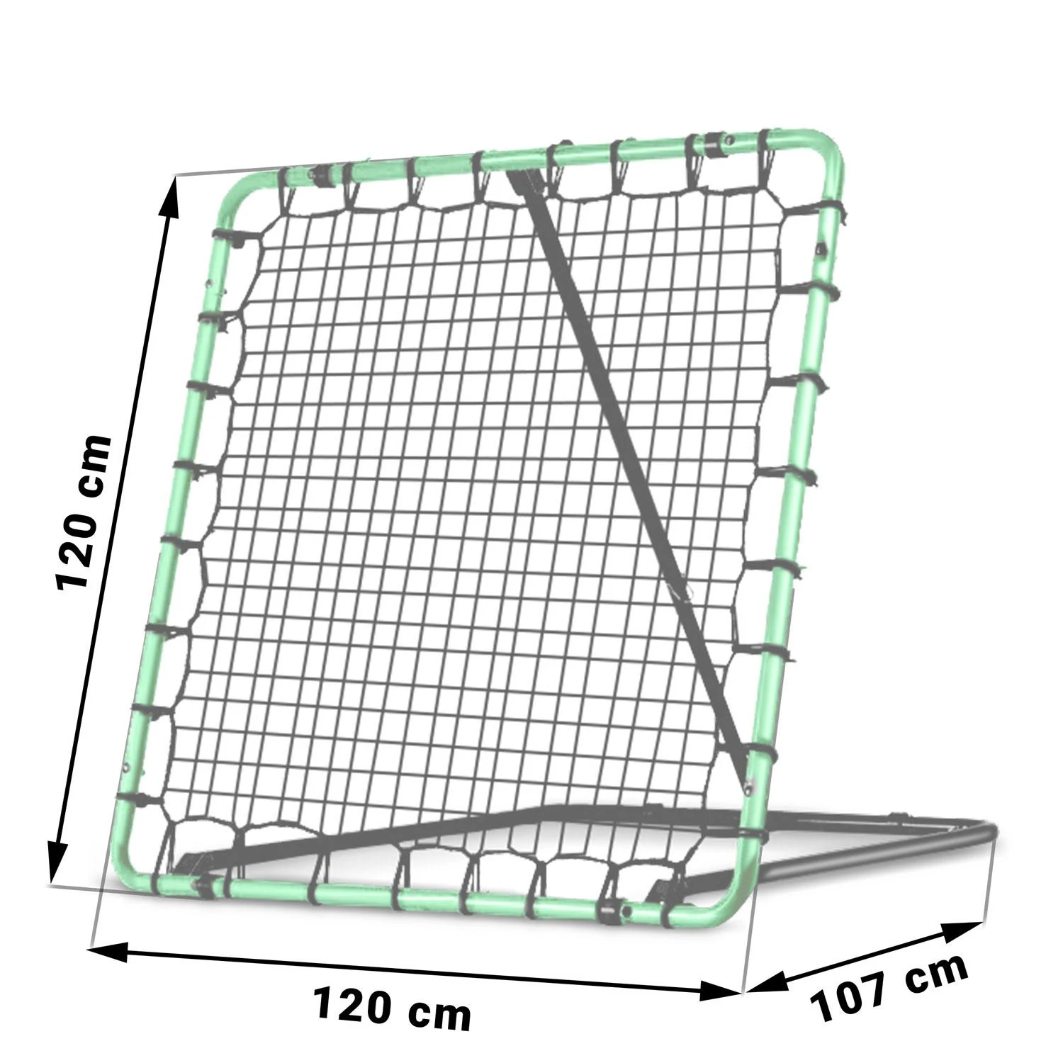Neo-Sport rebounder treniruočių vartai 120 x 120 cm