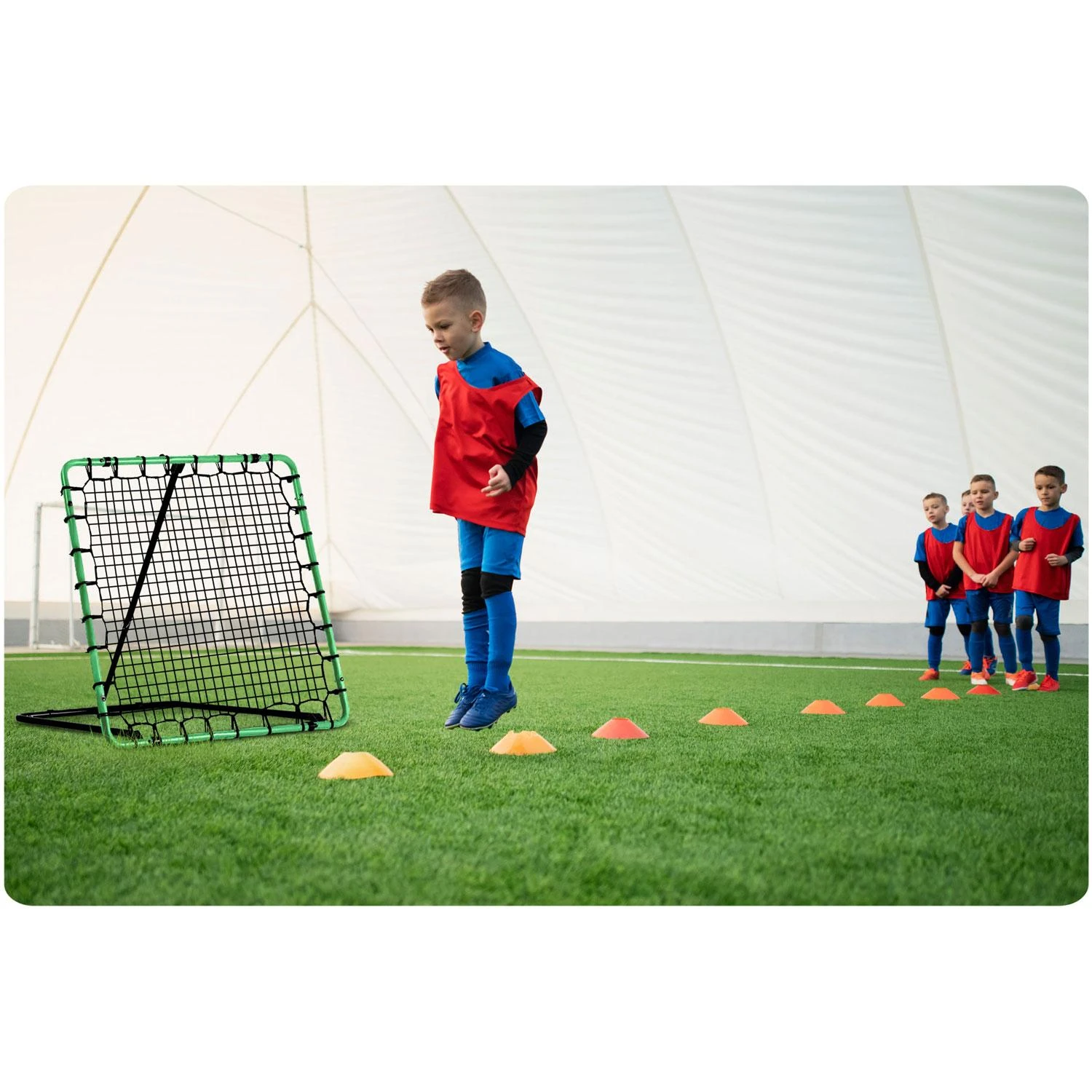 Neo-Sport rebounder treniruočių vartai 120 x 120 cm