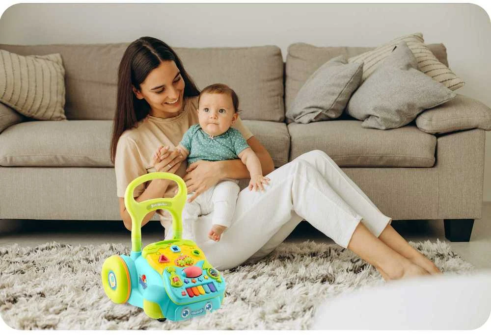 Lavinamasis stumdukas su pianinu 2in1 kūdikiams, Ricokids