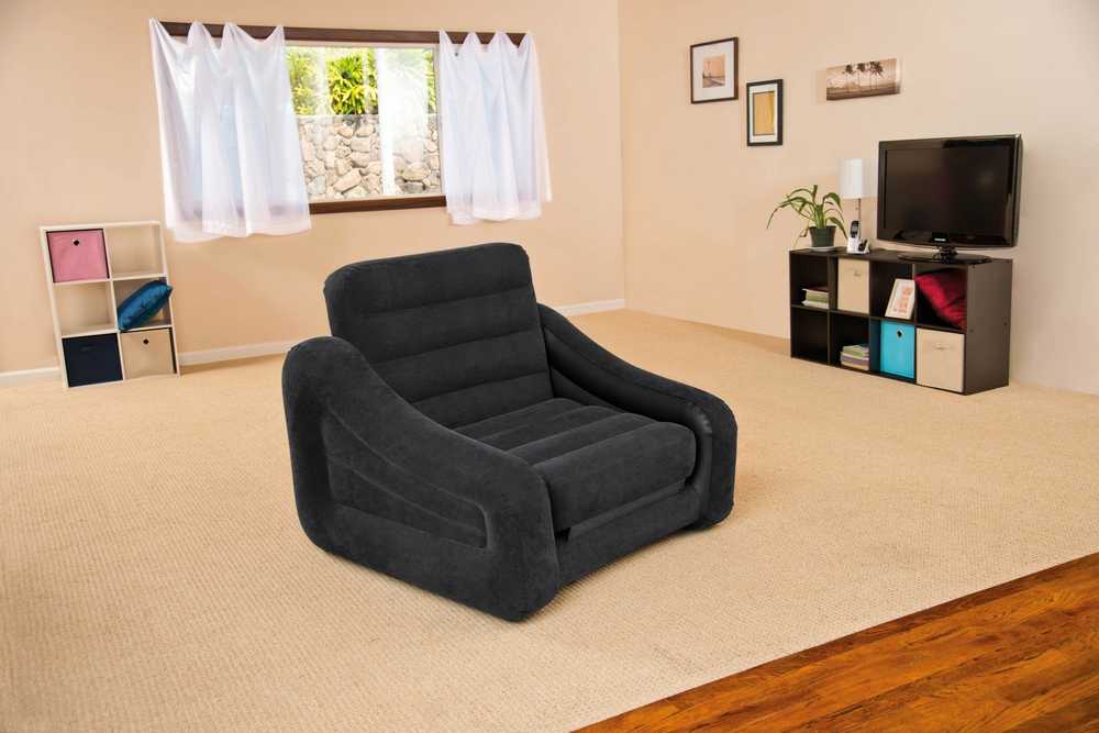 2 viename čiužinys su foteliu 109 x 218 x 66 cm INTEX 68565