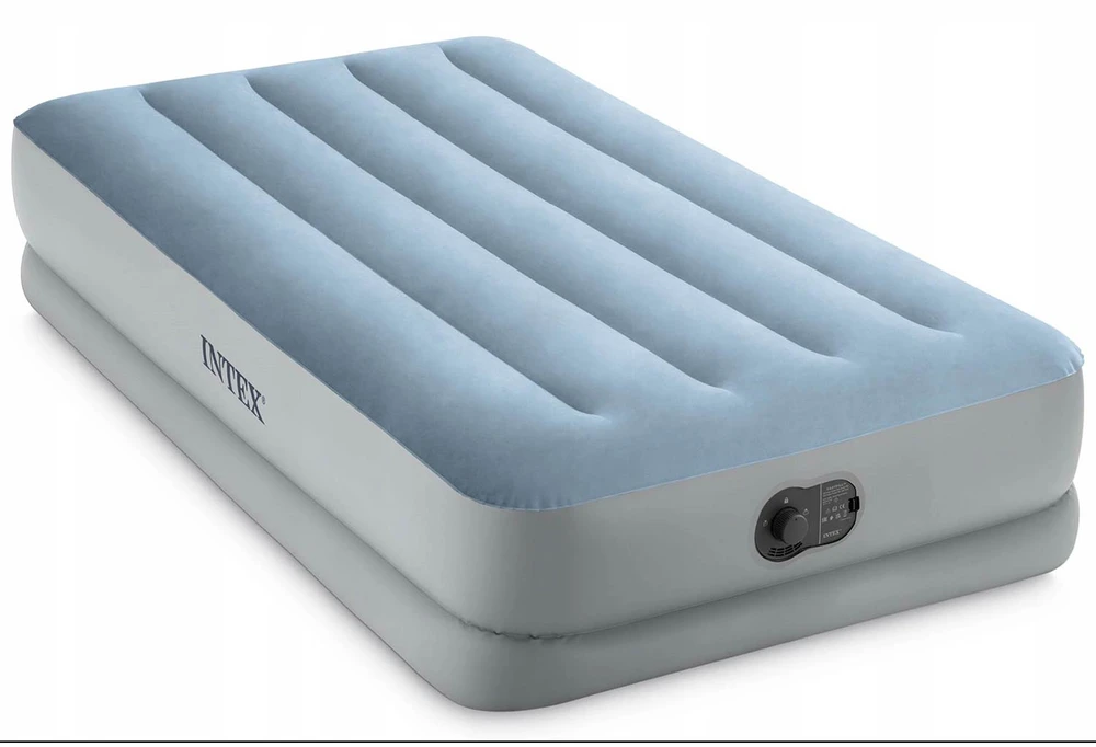 čiužinys pripučiamas vienvietis 191x99x36 cm su įmontuotu elektriniu USB siurbliu lova INTEX 64157