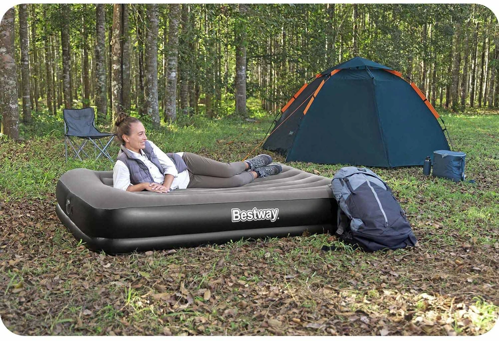 Bestway Savaime prisipučiantis turistinis čiužinys 2 asmenims 300 kg TRITECH 203x152cm 671BU