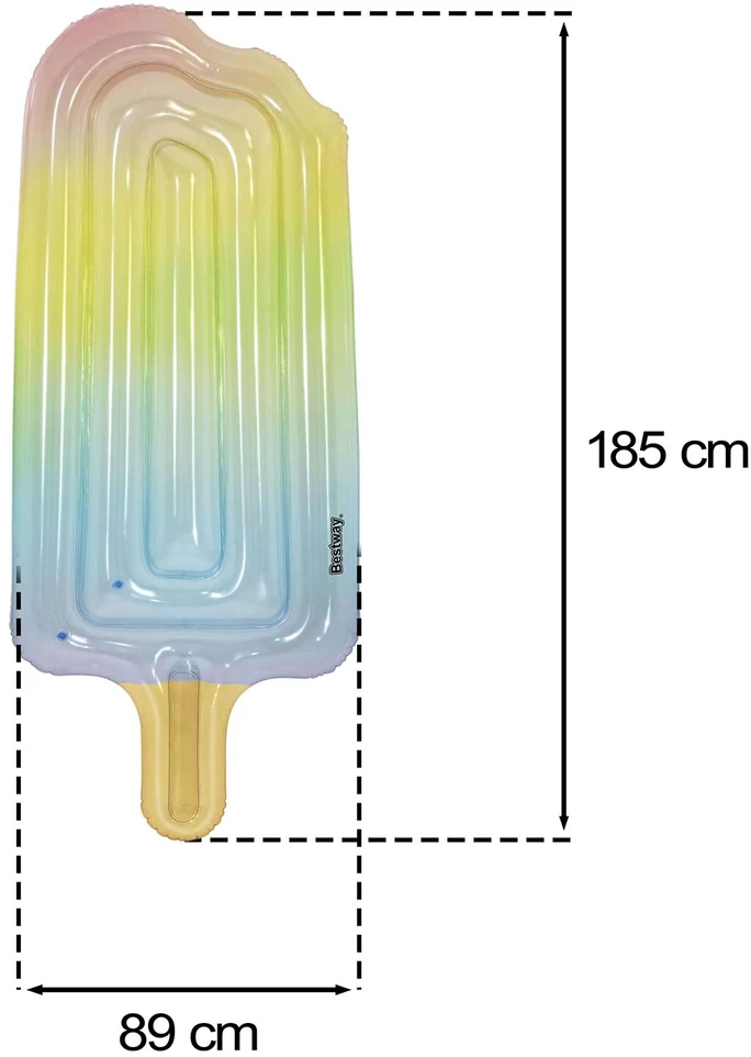 Bestway Pripučiamas spalvingas vandens čiužinys ICE 185 cm 43161